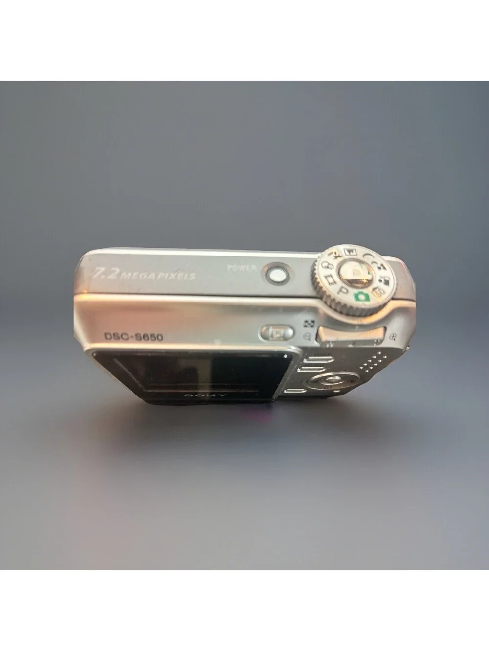 Sony Cyber Shot DSC-W120 7.2 Pixels Silver Tested Bad Screen Lights Up